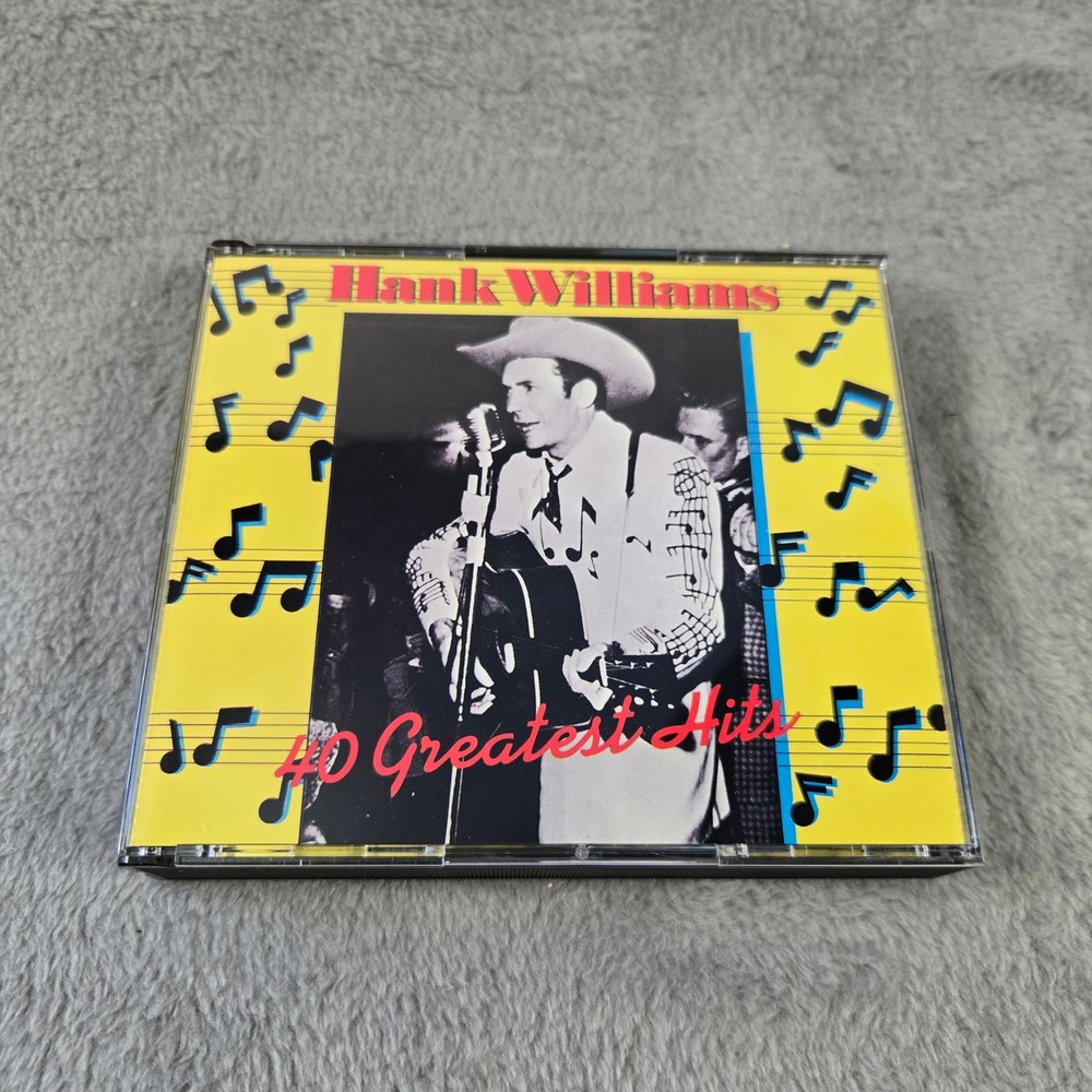 Hank Williams 40 Greatest Hits 2 CD Polydor P2-21233 Country Music Anthology